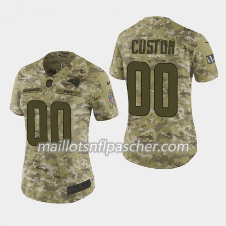 Maillot Los Angeles Rams Custom Nike Salute to Service - Femme